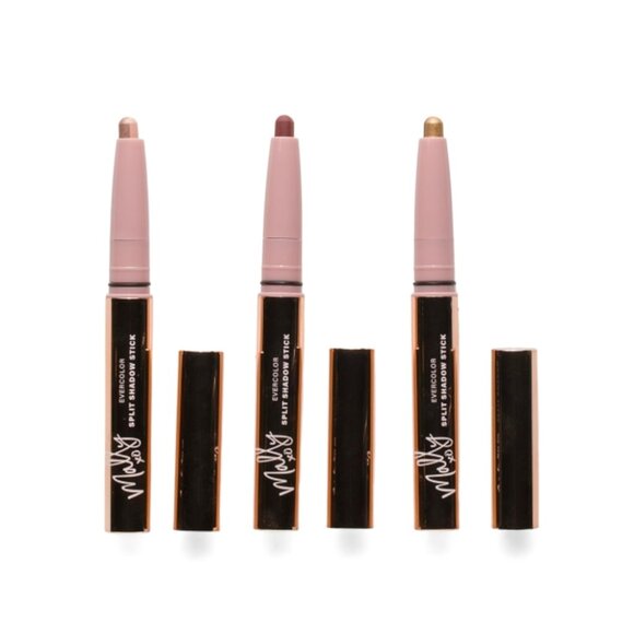 Mally Evercolor Split Duo Color Shadow Sticks Trio - .03 oz Full Size - NIB - Picture 1 of 2
